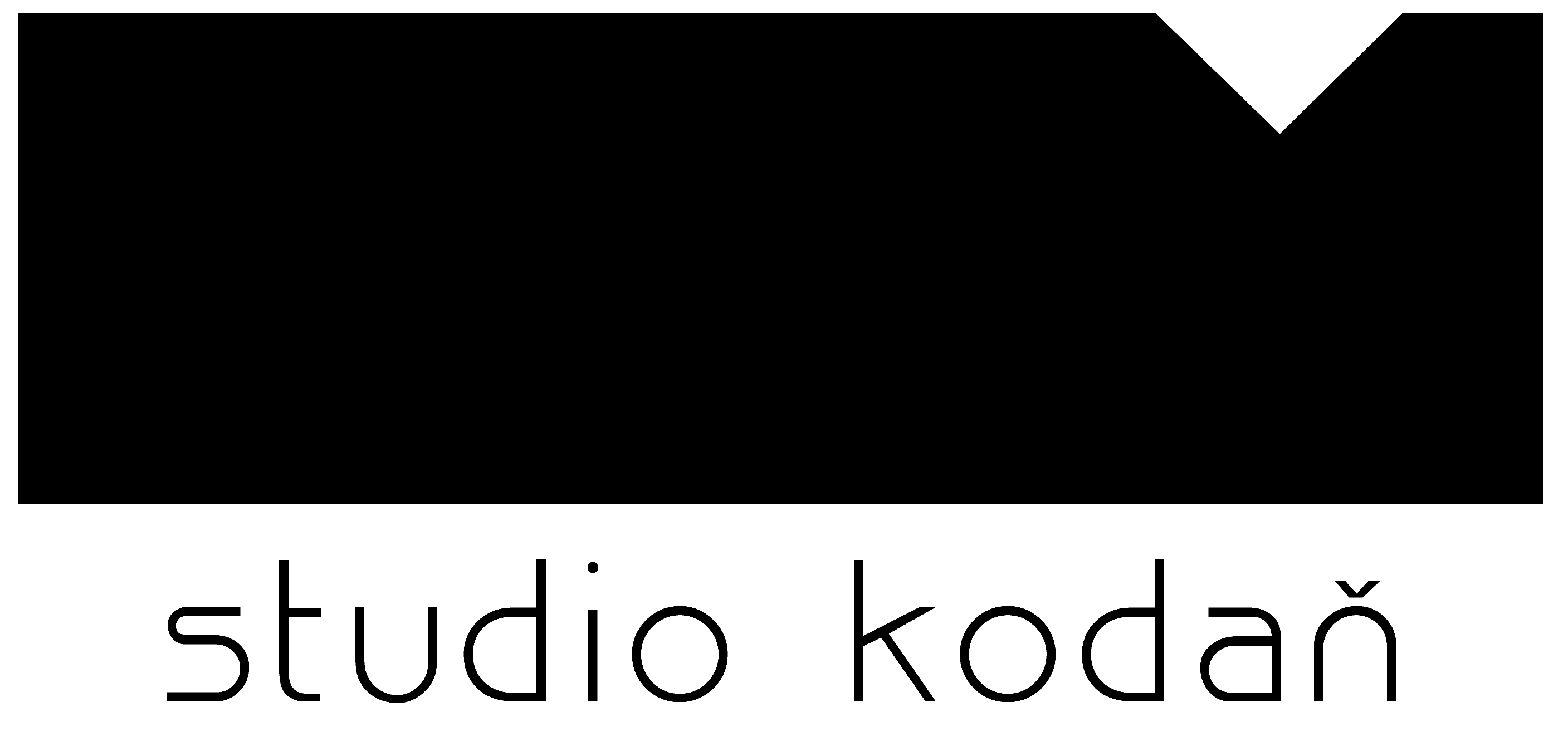 logo studio kodan černé